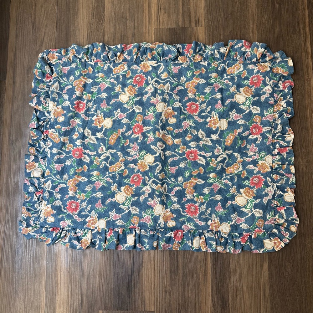 Ralph Lauren Jardin Standard Sham Floral Ruffled *READ*